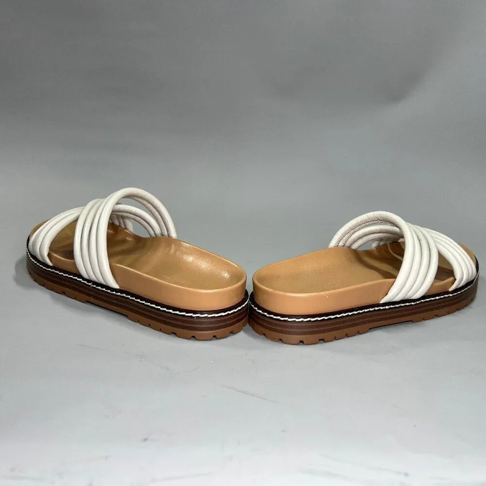 Madewell The Charley Sandals Women's Size 6 Cream‎ Strappy Summer Comfort Slides